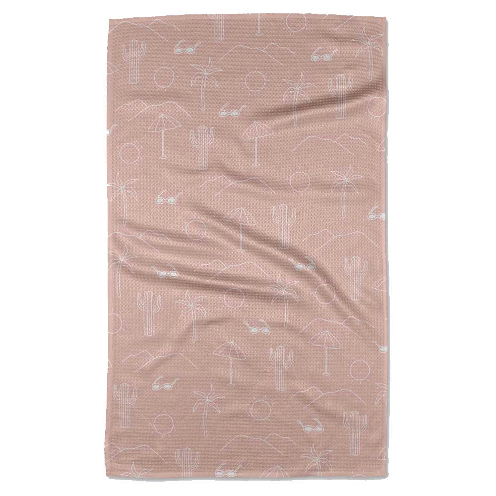 Pink Paradise Kitchen Tea Towel