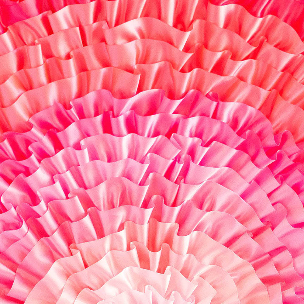 Pink Rows of Ruffles Tree Skirt 60"