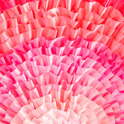 Pink Rows of Ruffles Tree Skirt 60"