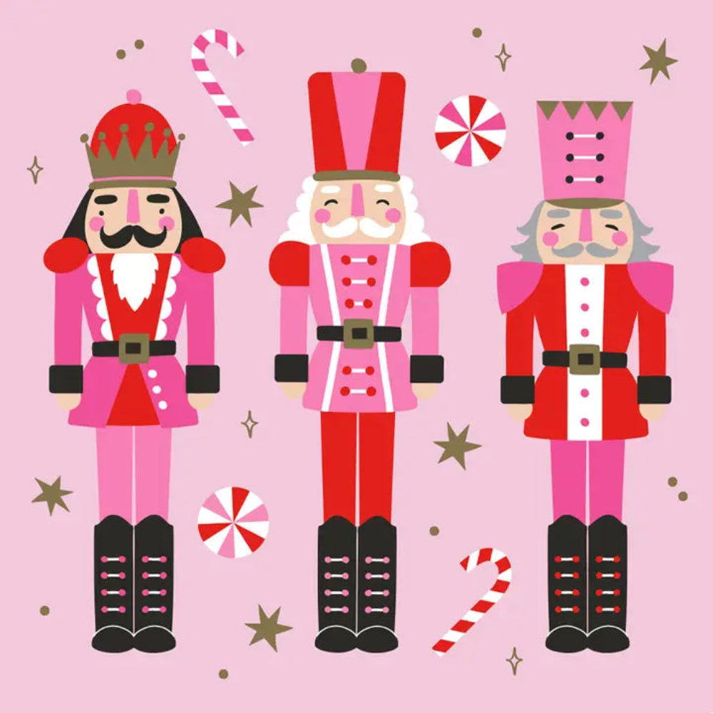 3 Nutcracker Holiday Cocktail Napkins