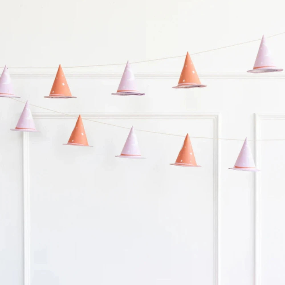 Pink Witch Hat Banner