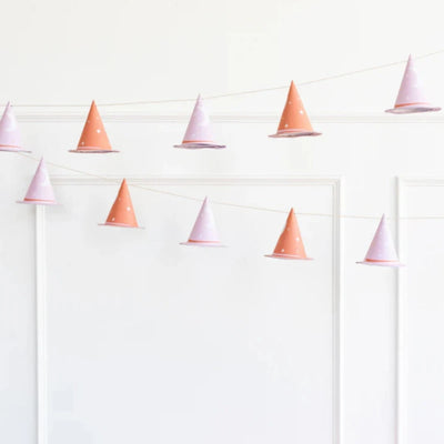 Pink Witch Hat Banner