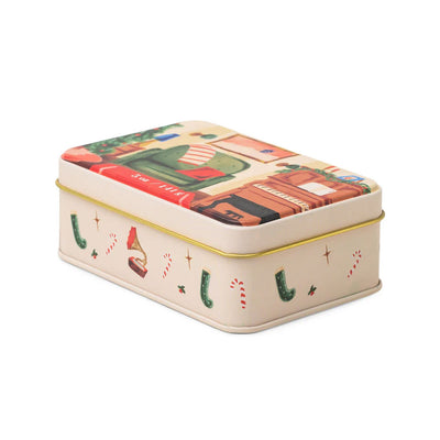 Pomegranate & Spruce Candle Tin w/Mini Matches