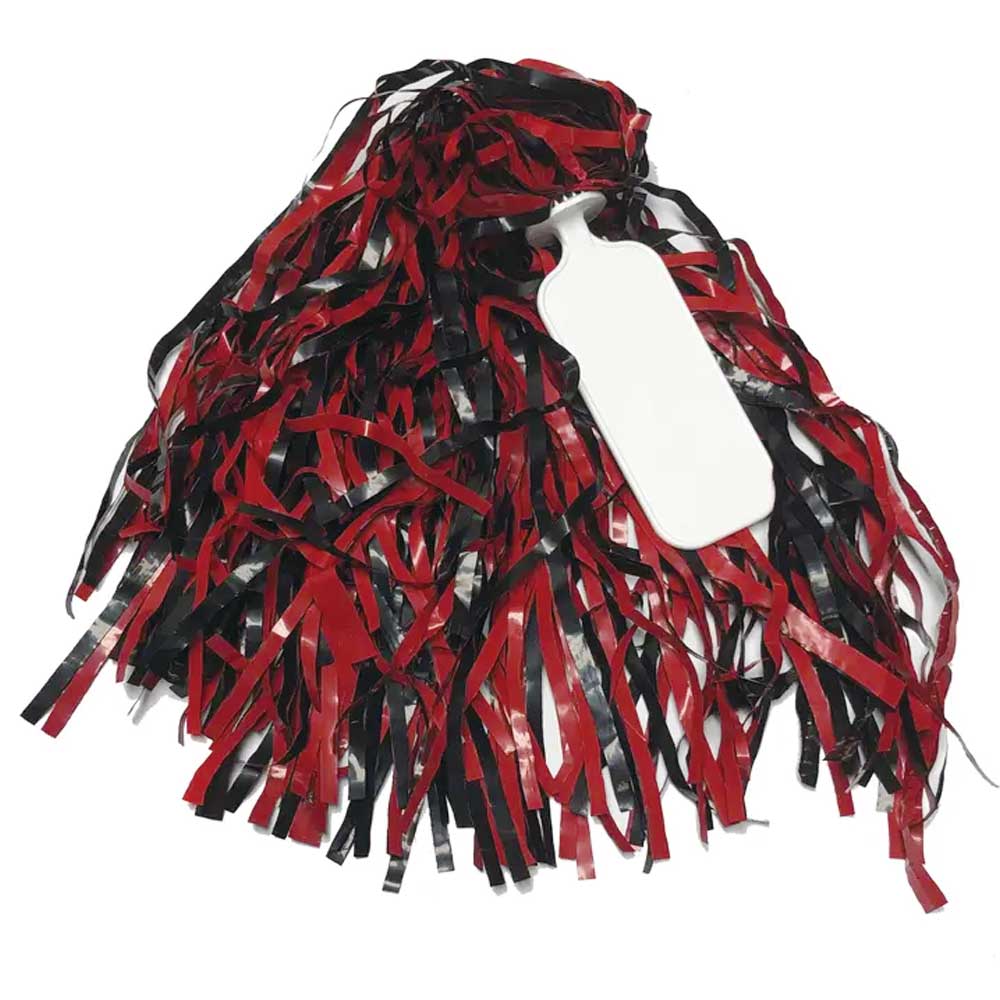 Scarlet and Black Pom Skaker