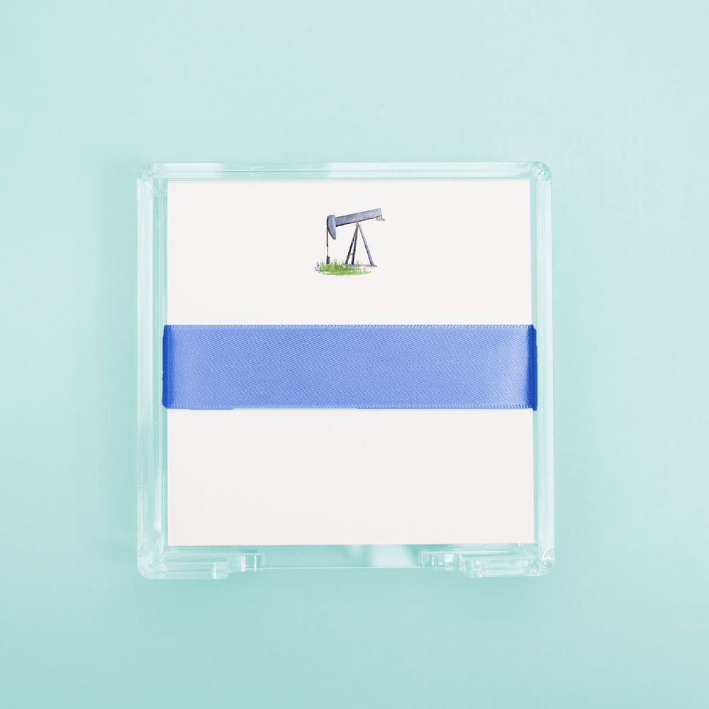 Texas Pump Jack Square Desk Set