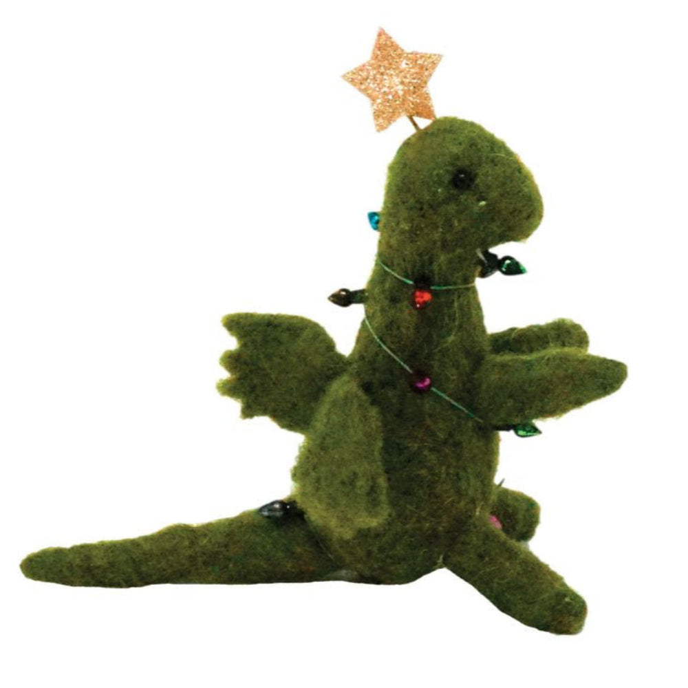 Party Dragon Felt Ornament