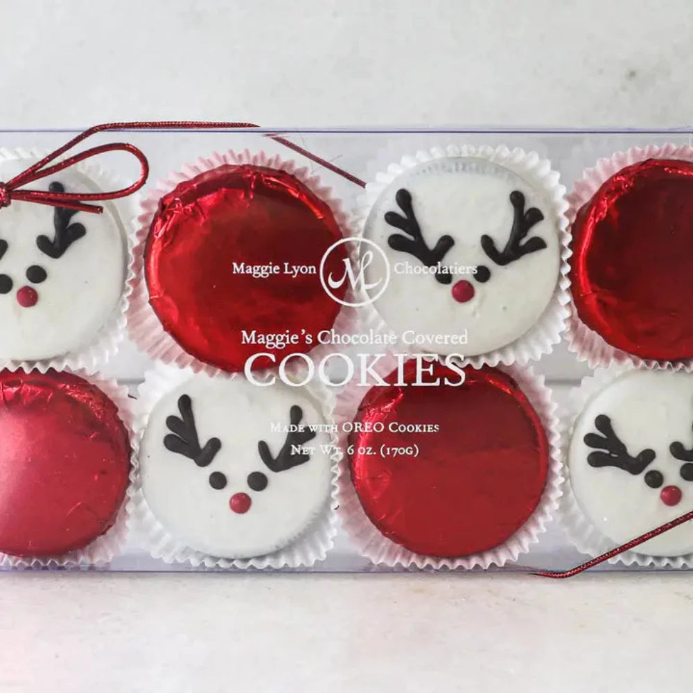 Reindeer Chocolate Covered Cookies