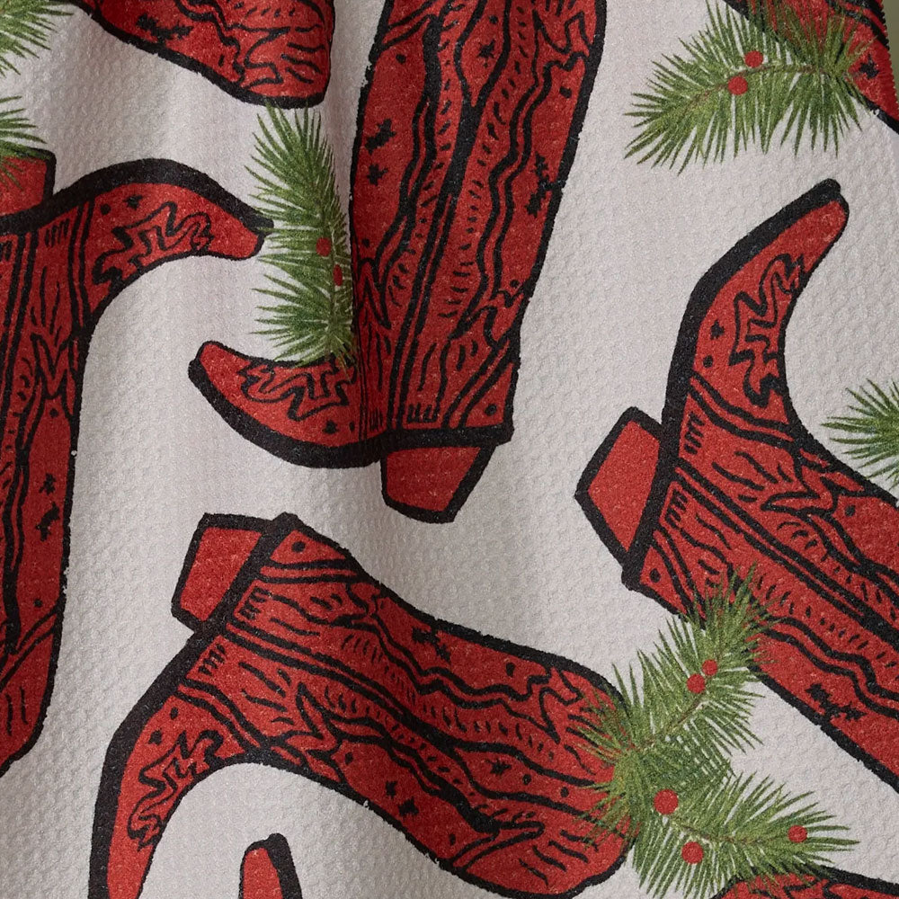 Rodeo Red Kitchen Tea Towel