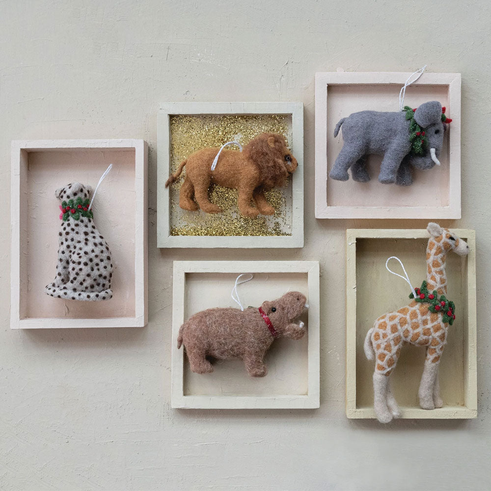 Wool Felt Animal Ornaments
