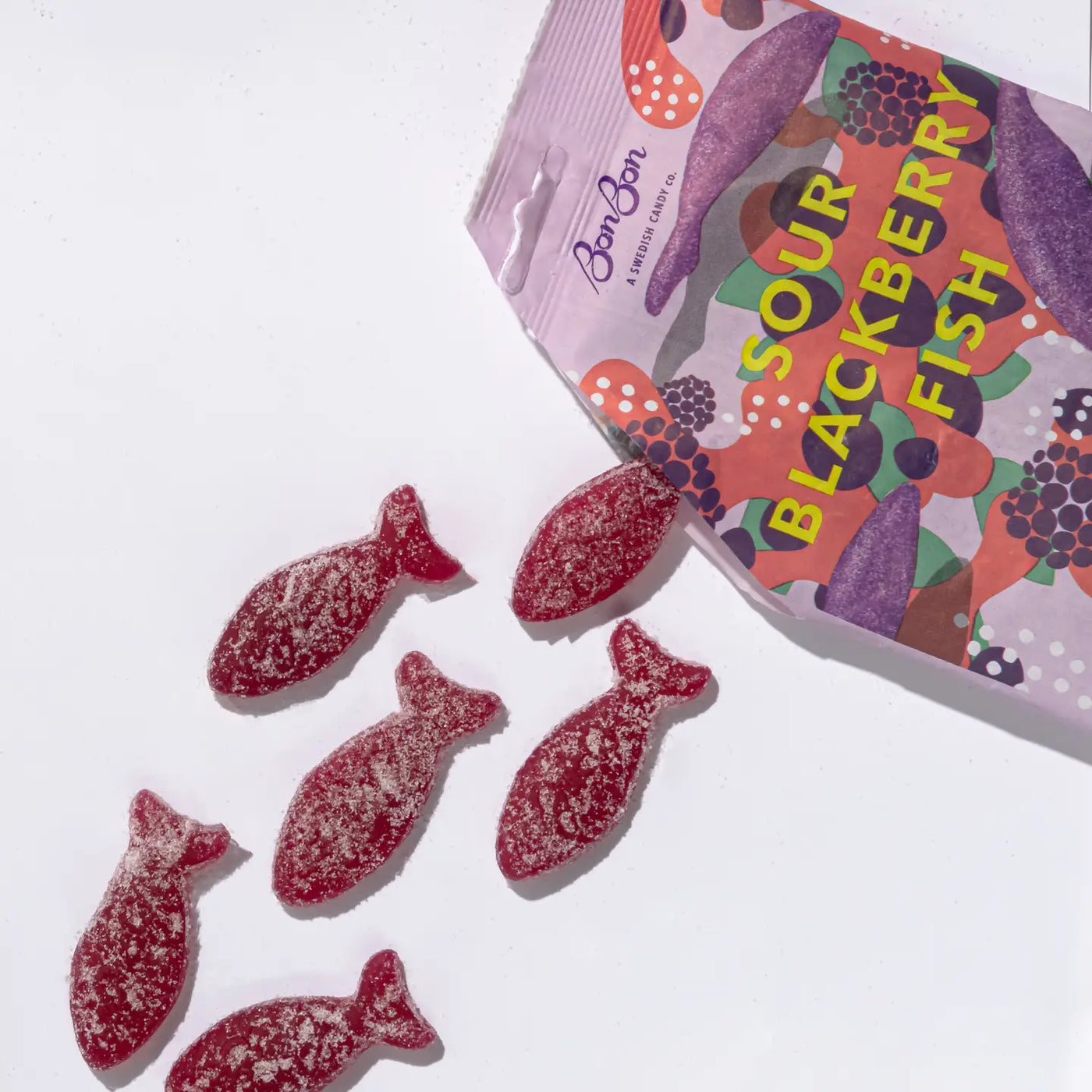 Sour Blackberry Fish Candy