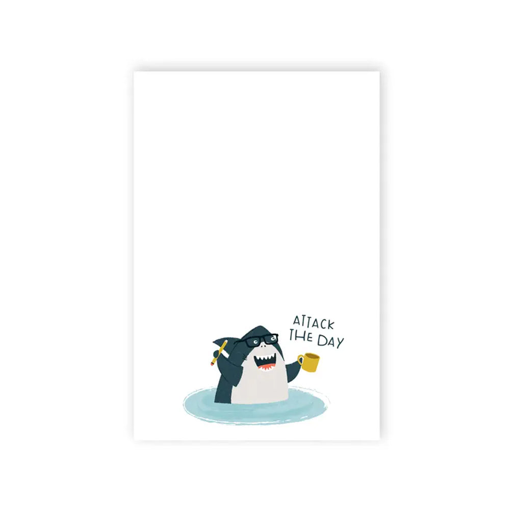 Attack the Day Shark Notepad