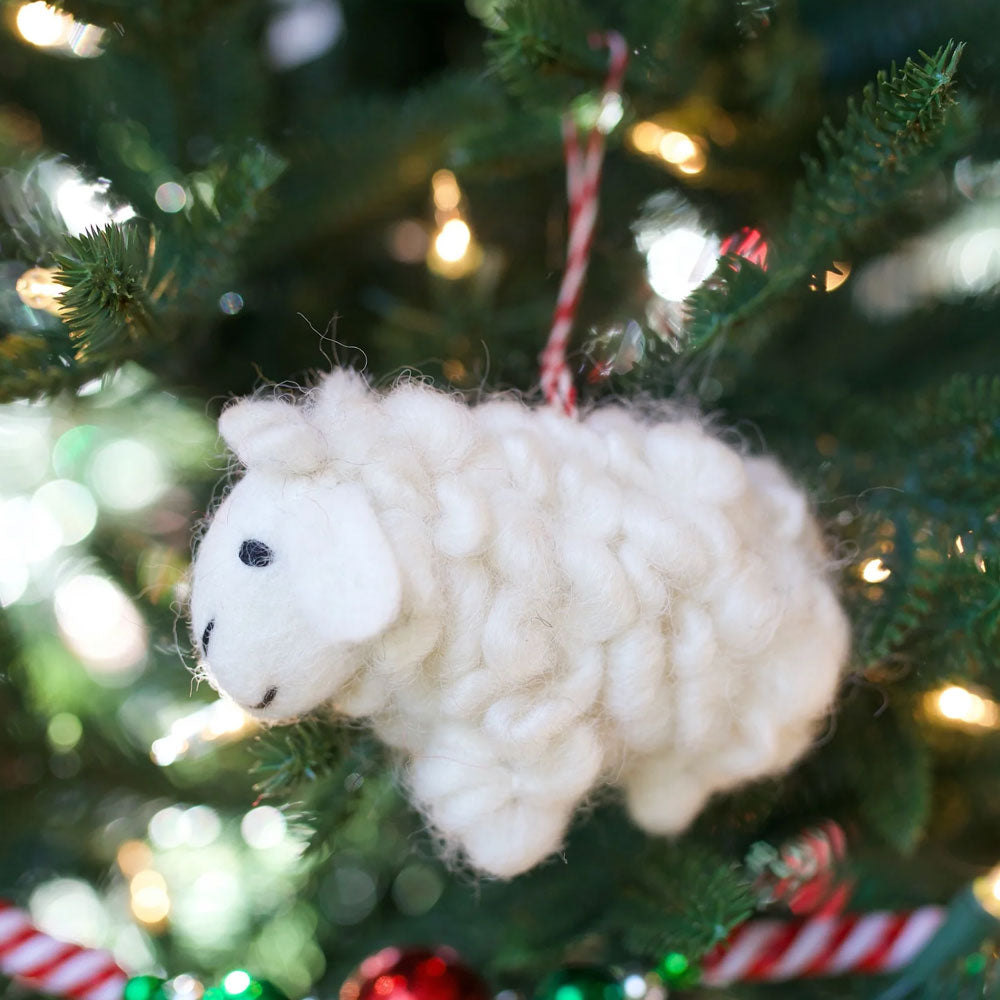 Farm Animal Wool Ornaments