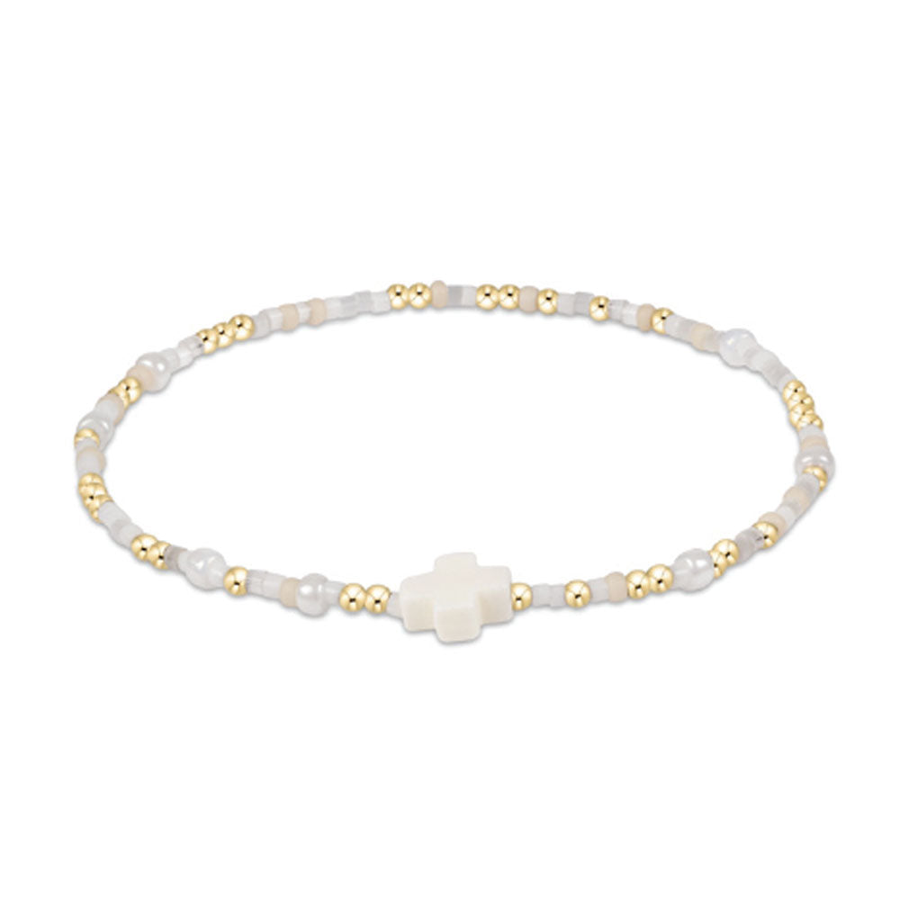 Hope Unwritten Significant Cross Bracelet - Call Me On My Shellphone