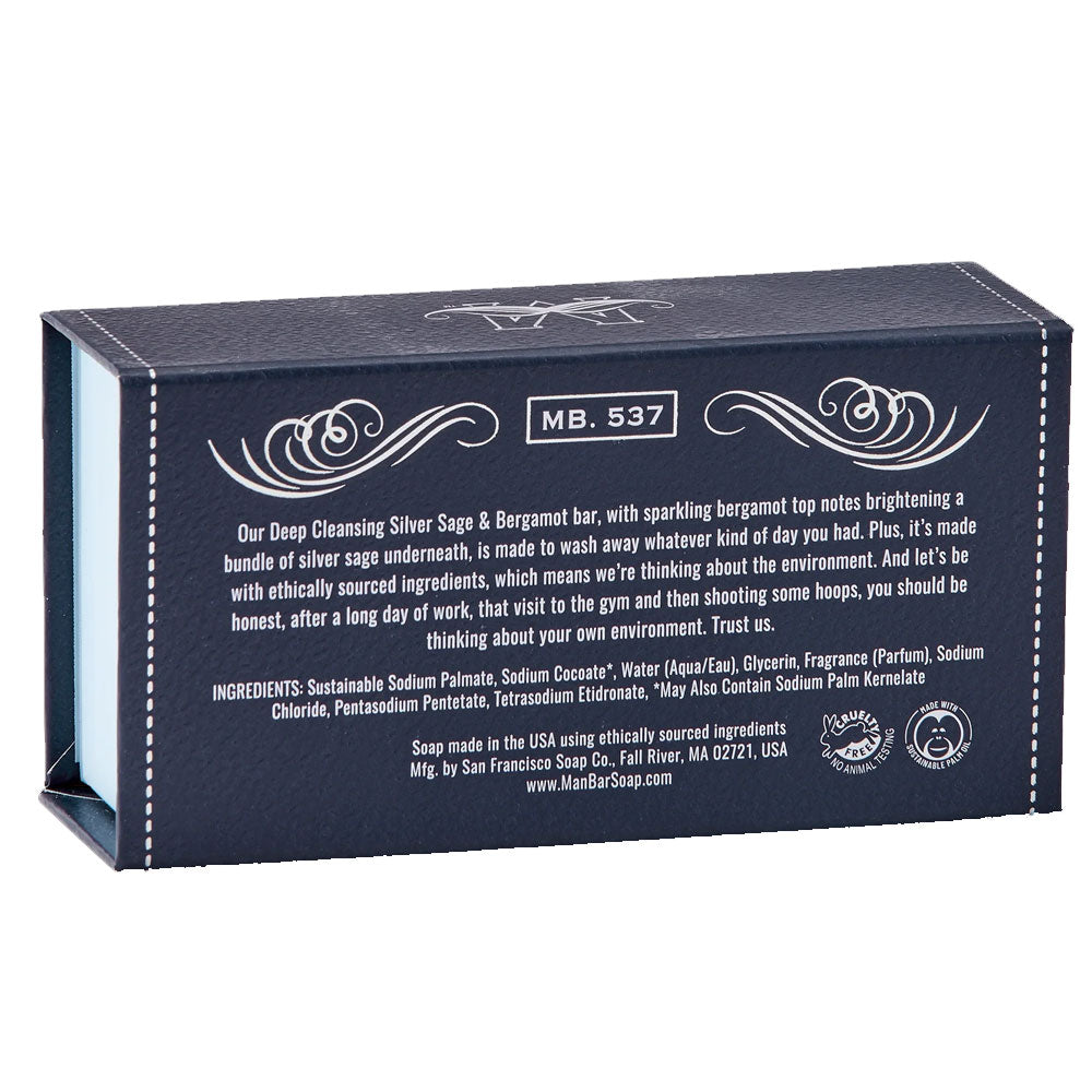 Silver Sage & Bergamot Man Bar Soap