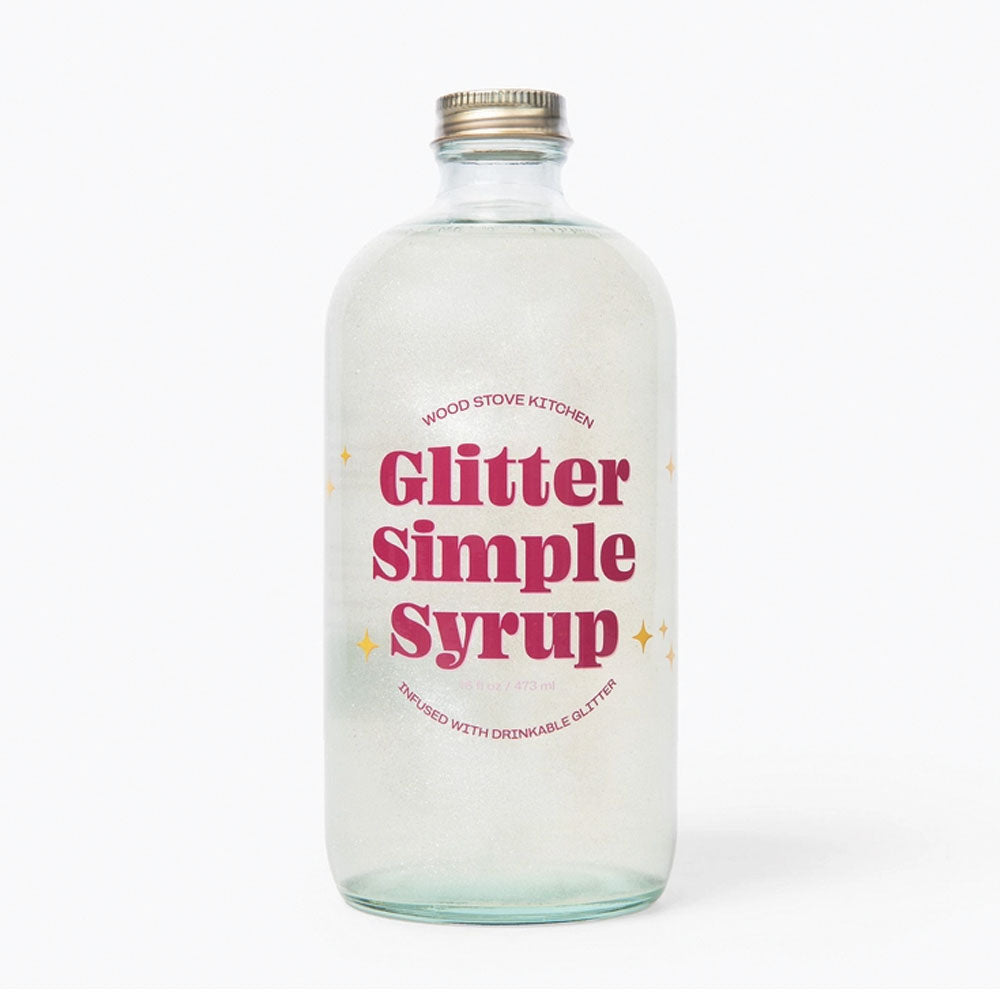 Glitter Simple Syrup 16oz