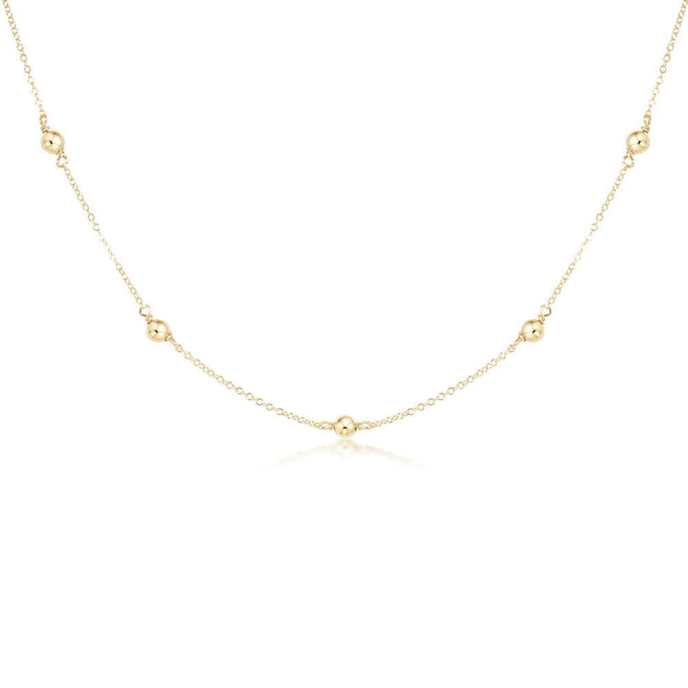15" Choker Simplicity Chain Gold 4mm Gold