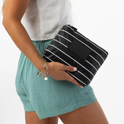 White & Black Pinstripe Aloha Collection