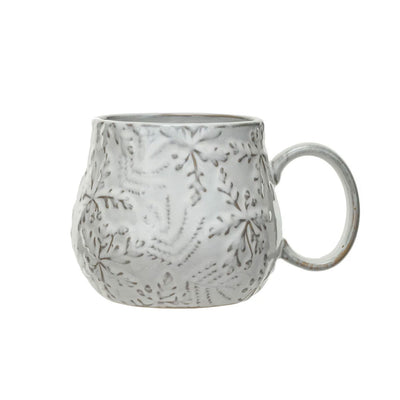 16 oz Embossed Snowflake Mug