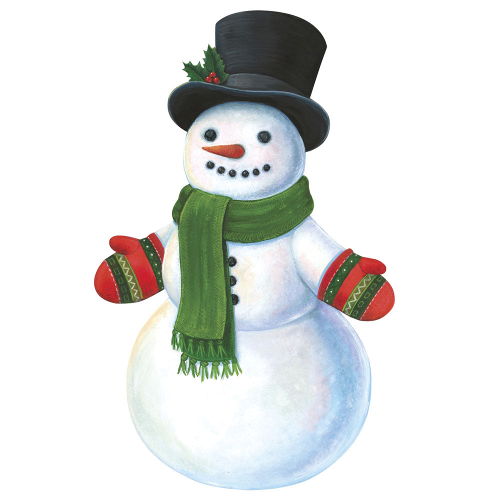 Holiday Paper Decorations - Snowman