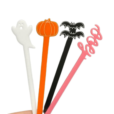 Halloween Acrylic Drink Stirrers