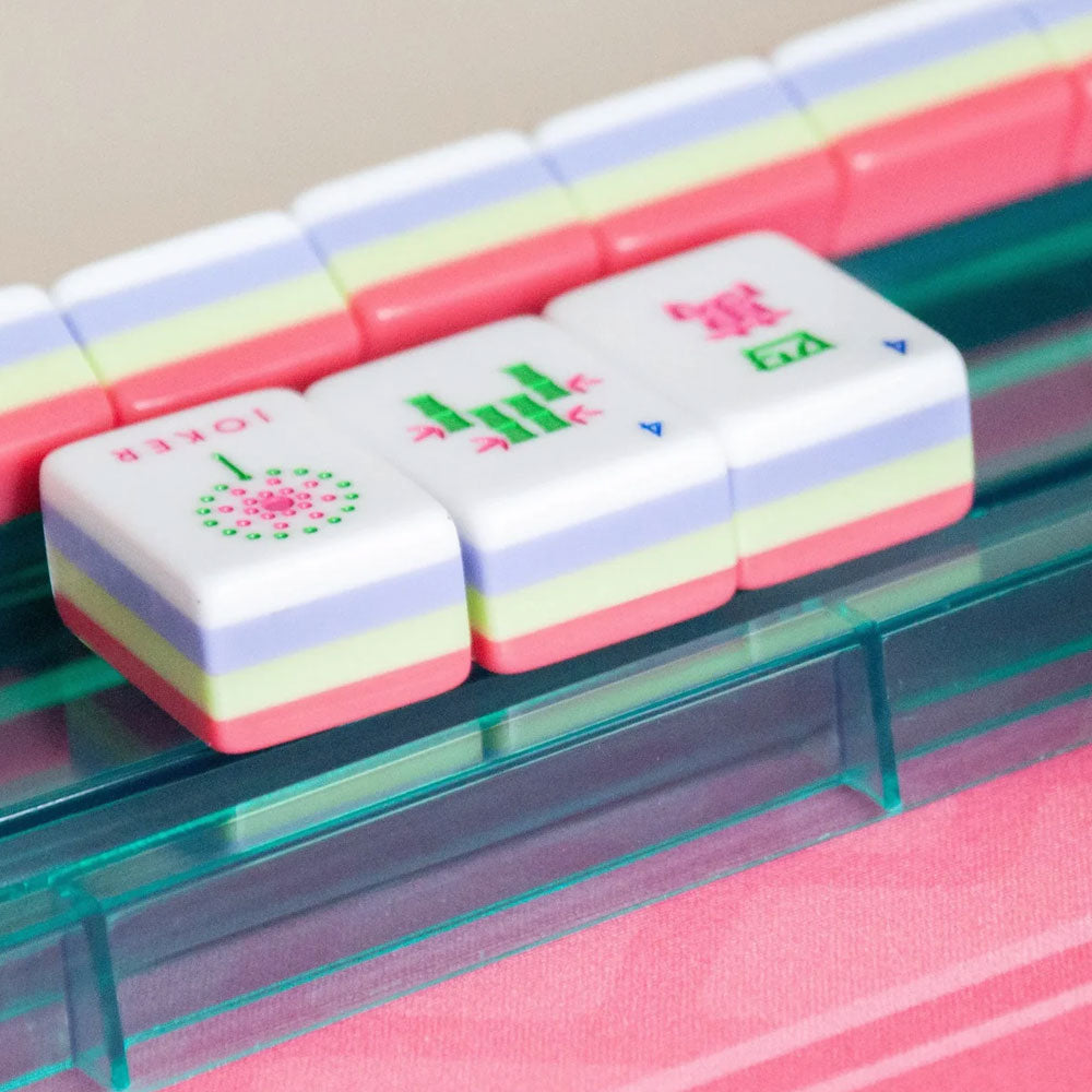 Pink Spring Mahjong Tiles