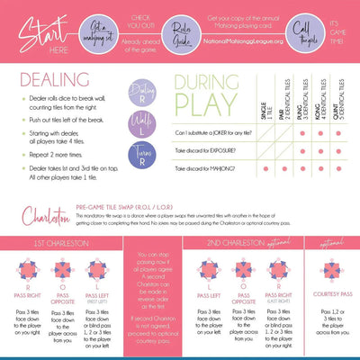 Pink Spring Mahjong Tiles
