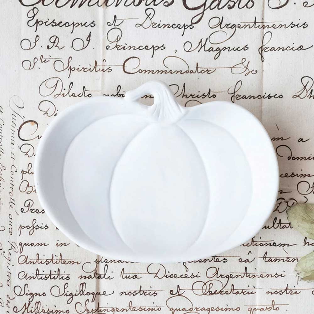 Stoneware Pumpkin Dish
