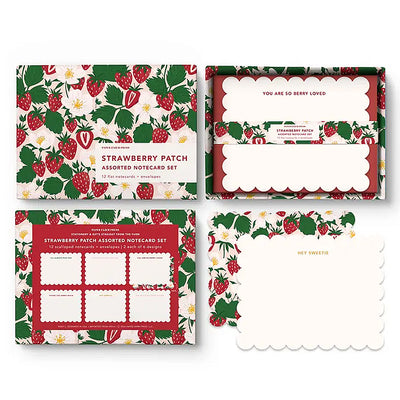 Strawberry Patch Assorted Notecard Set