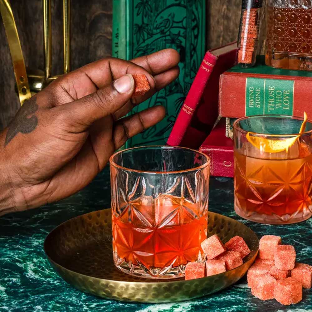 Double Oaked Old Fashioned Bitters Cocktail Cubes
