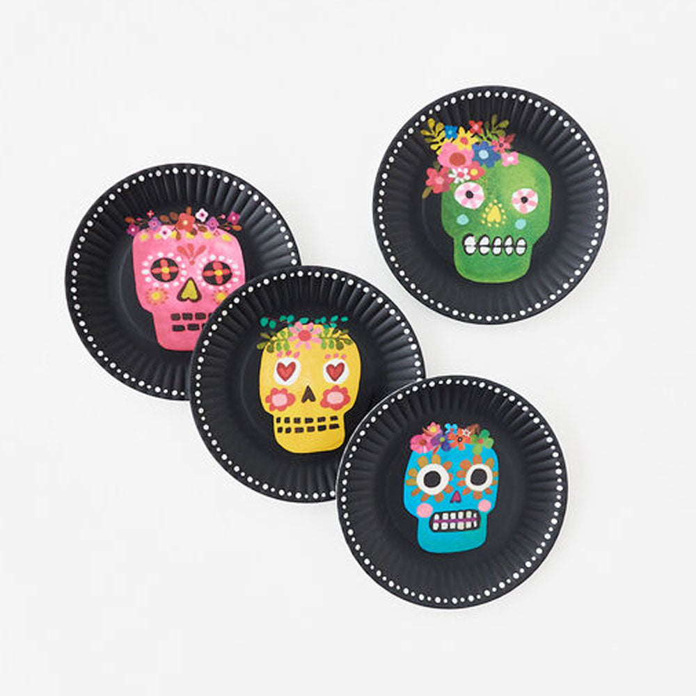 Sugar Skull Melamine Plates