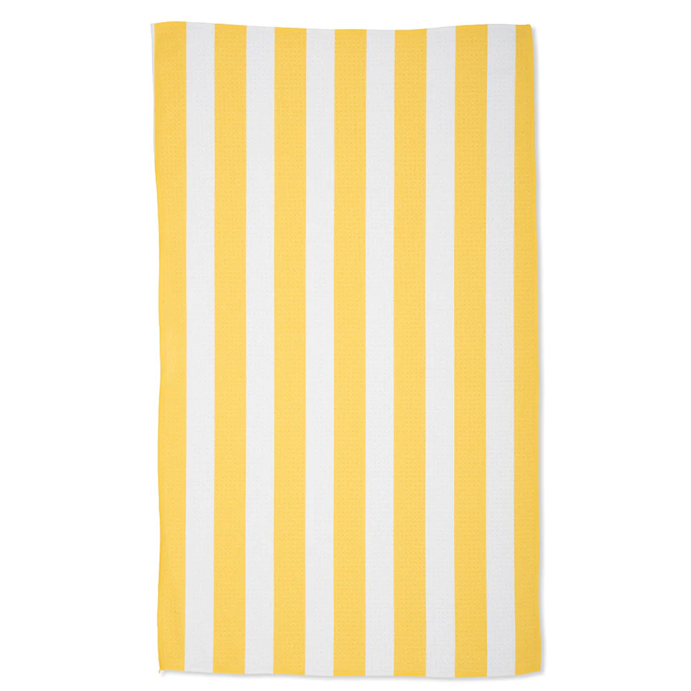 Summer Bold Yellow Kitchen Tea Towel