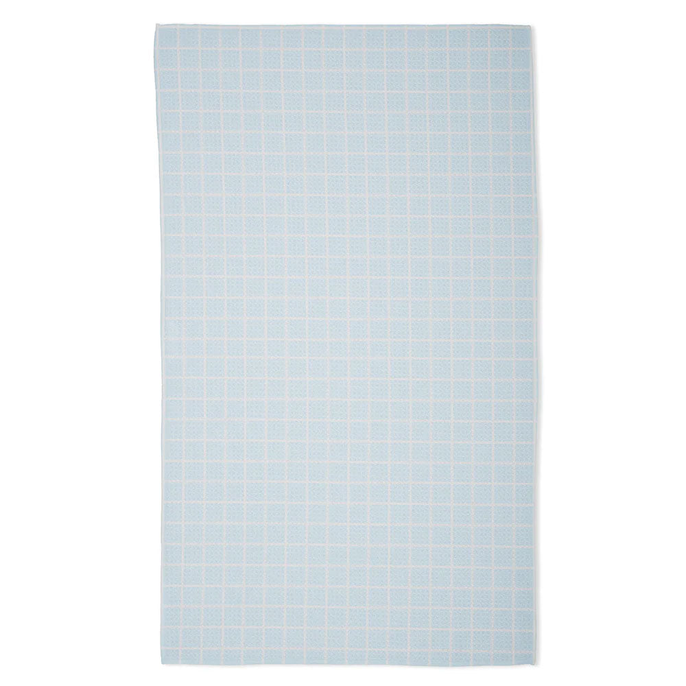 Blue Grid Kitchen Tea Towel