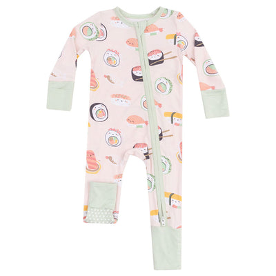 Sushi Pink Zipper Romper