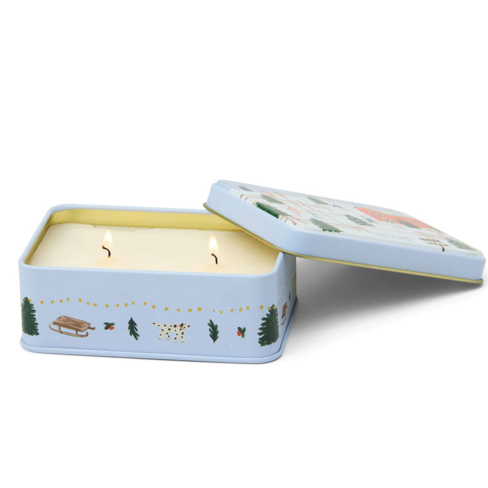 Tabac & Pine Candle Tin w/Mini Matches