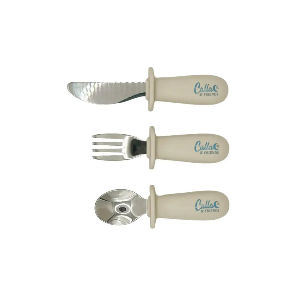Silicone & Stainless Steel Toddler Utensil Sets