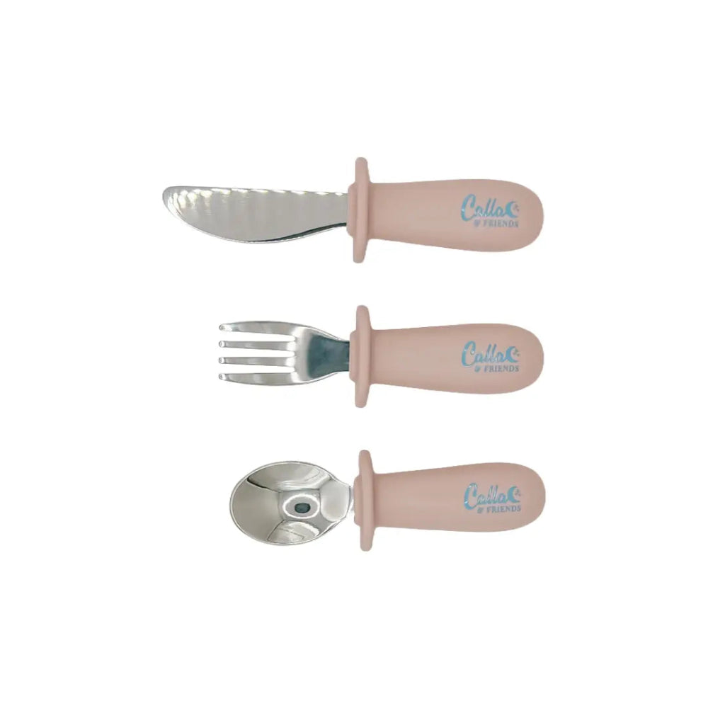 Silicone & Stainless Steel Toddler Utensil Sets