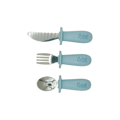 Silicone & Stainless Steel Toddler Utensil Sets
