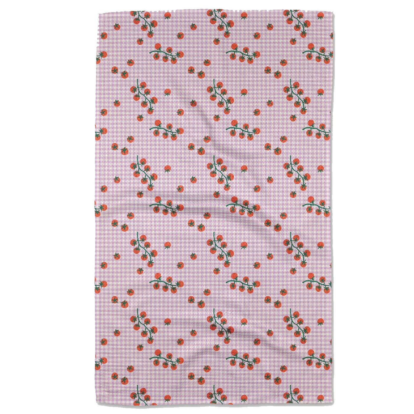 Tomato Gingham Kitchen Tea Towel