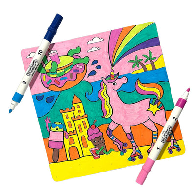 Colortopia Color By Number Paint Marker Kit