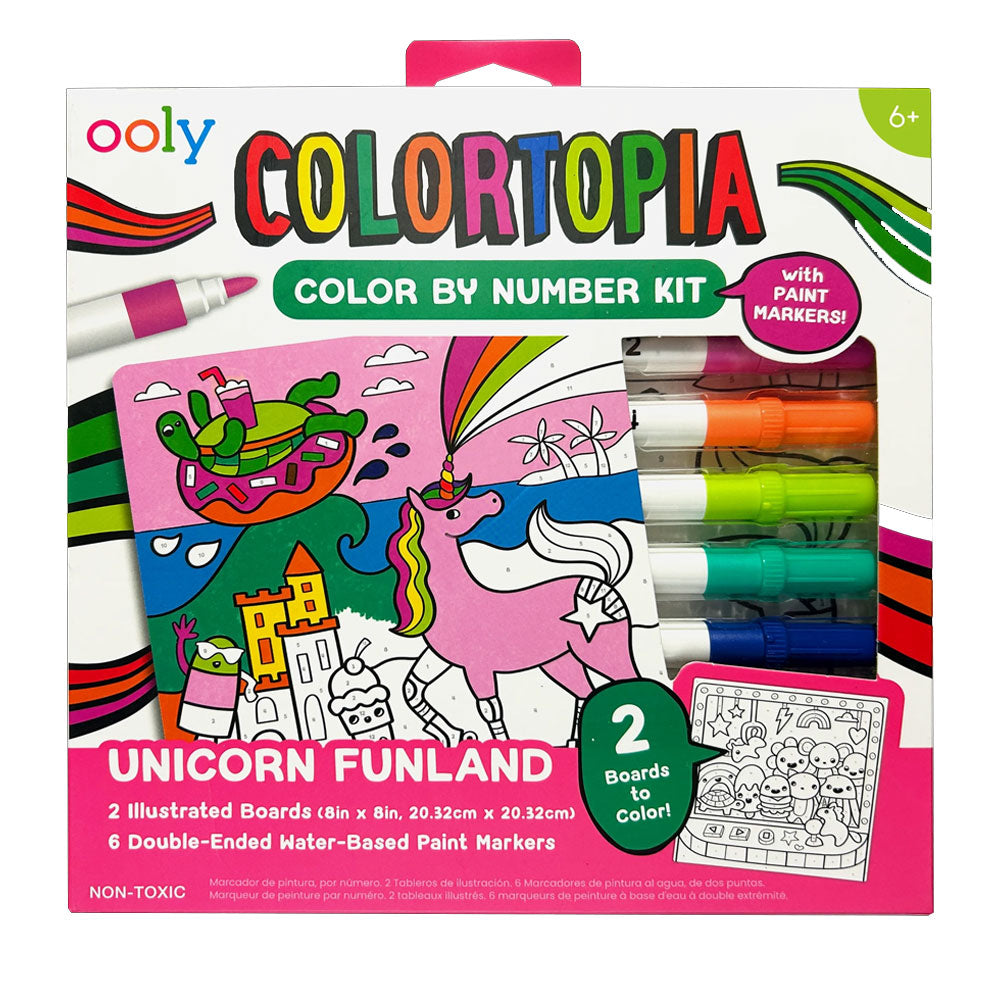 Colortopia Color By Number Paint Marker Kit