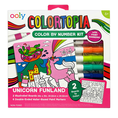 Colortopia Color By Number Paint Marker Kit