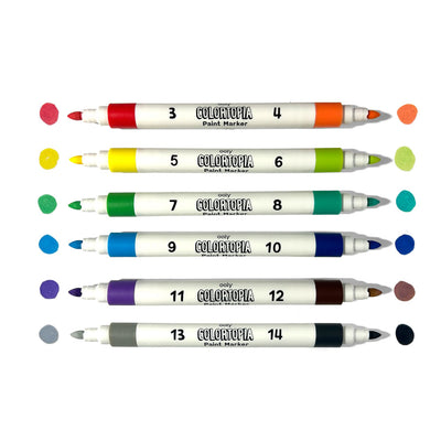 Colortopia Color By Number Paint Marker Kit