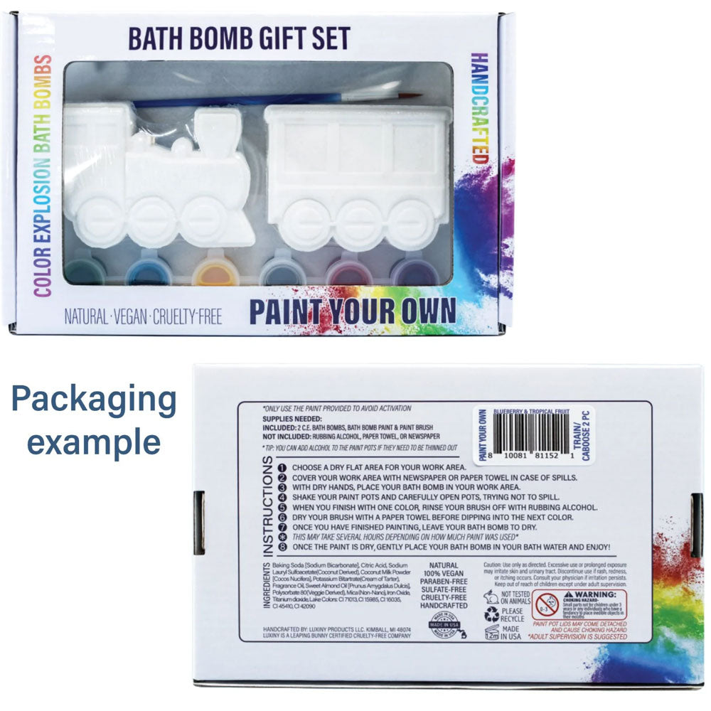 Train- Paint Your Own Bath Bomb
