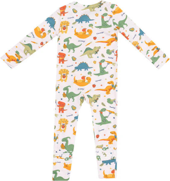 Veggie Dinos Zipper Romper