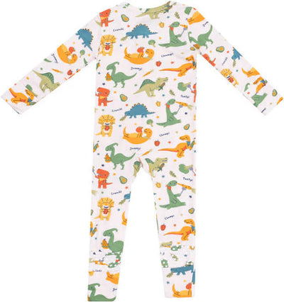 Veggie Dinos Zipper Romper