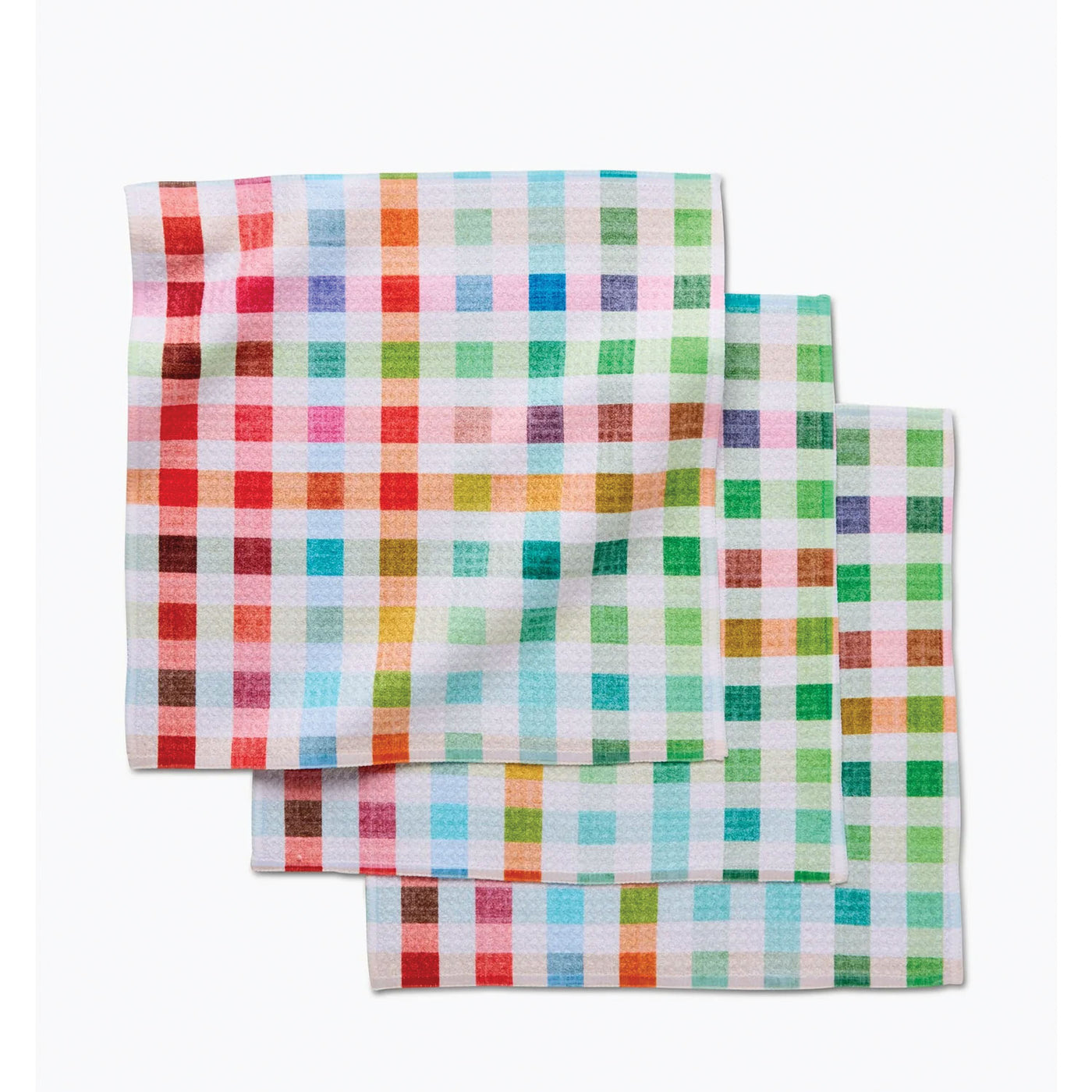 Woven Spring Plaid Dishcloth Set