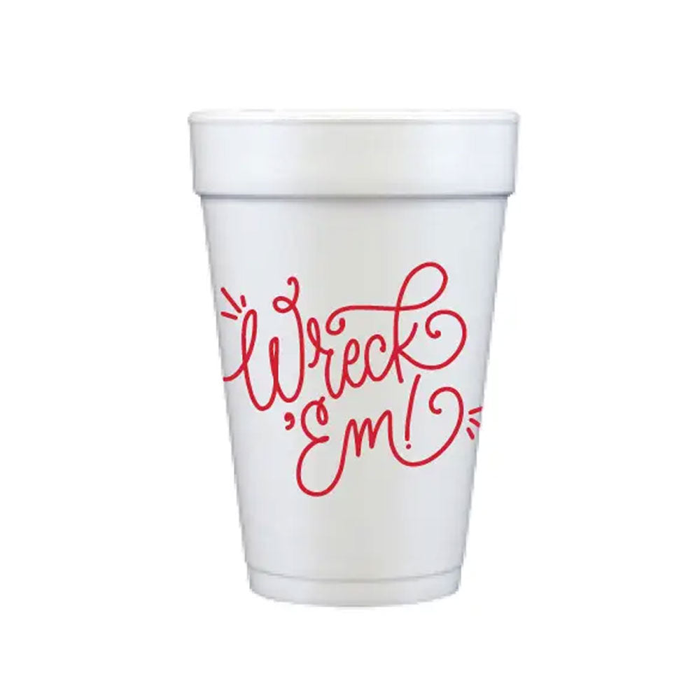 Wreck 'Em! Foam Cups