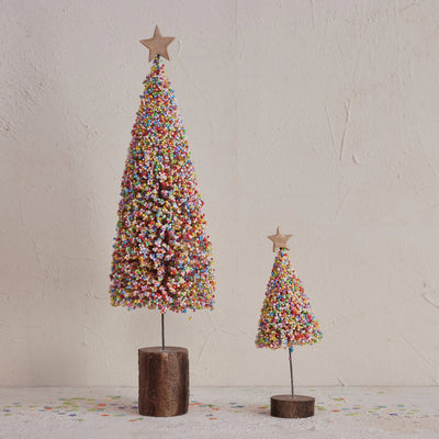 Microbeads Trees with Wooden Base