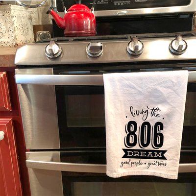 Living the 806 Dream Flour Sack Towel - Barque Gifts