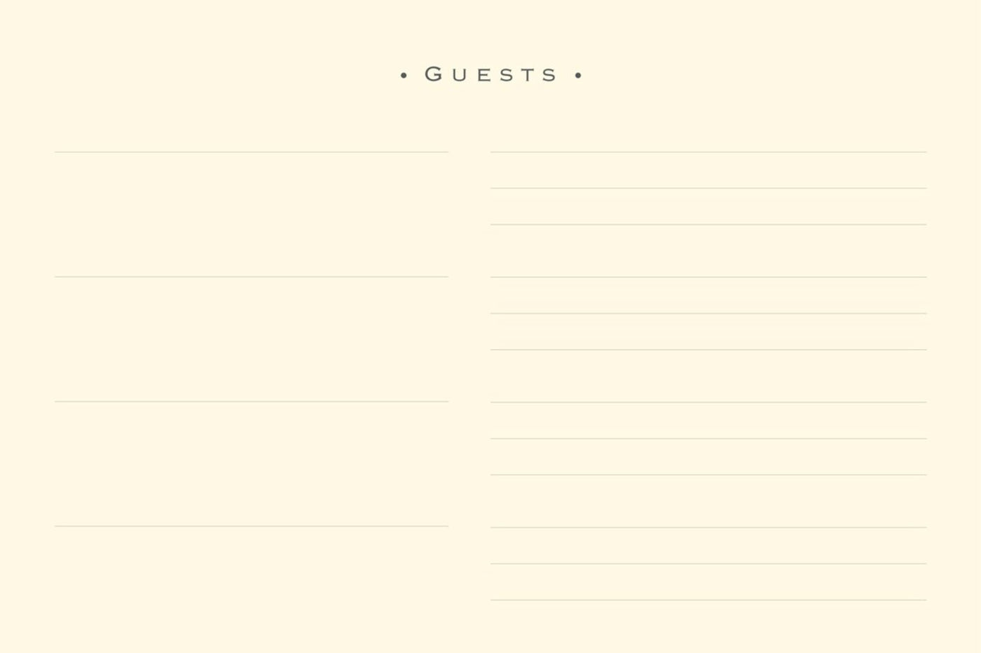 Black Guest Book